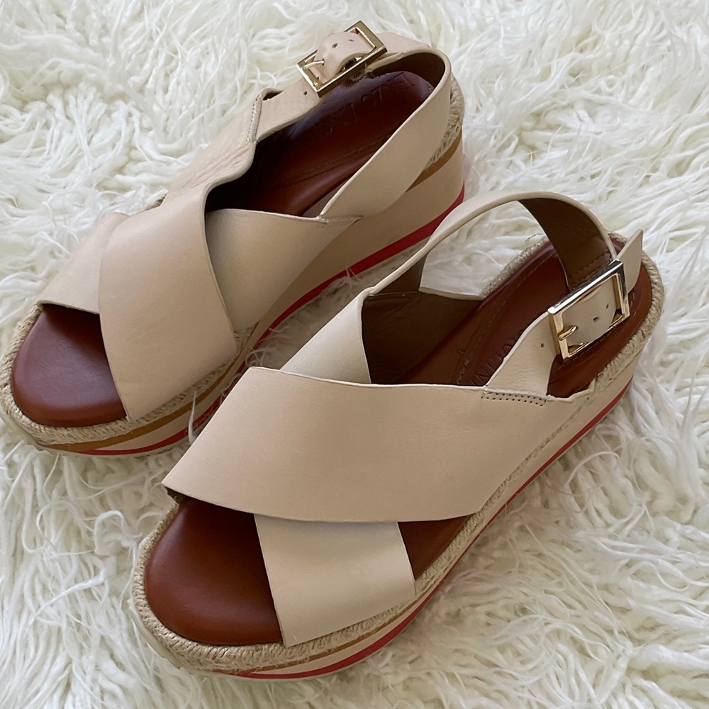 Women's Cream Espadrille Sandals Platforms